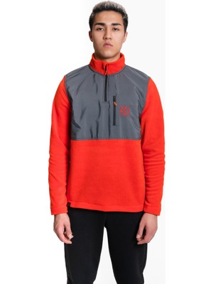 Luo Camp Half-Zip Fleece 03 - Orange/anthracite Yarım Fermuar Erkek Polar