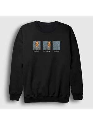 Presmono Unisex Siyah Van Gone Art Painter Vincent Van Gogh Sweatshirt