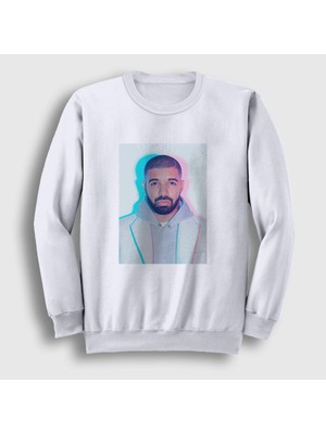 Presmono Unisex Beyaz Hotline Bling Drake Sweatshirt