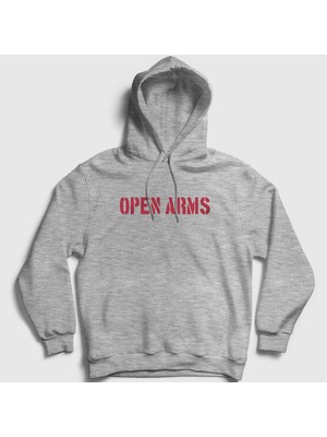 Presmono Unisex Gri Open Arms Soccer Futbol Josep Pep Guardiola Kapüşonlu Sweatshirt
