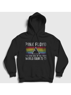Presmono Unisex Siyah World Tour Pink Floyd Kapüşonlu Sweatshirt