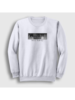 Presmono Unisex Beyaz Levi Ackerman Anime Attack On Titan Sweatshirt