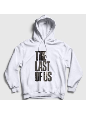 Presmono Unisex Beyaz Joel And Ellie Oyun The Last Of Us Kapüşonlu Sweatshirt