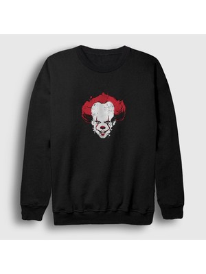 Presmono Unisex Siyah Pennywise Stephen King It Sweatshirt