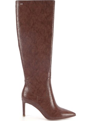 Nine West Crades3 2pr Kahverengi Kadın Topuklu Çizme