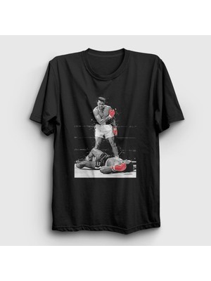 Presmono Unisex Siyah Ring Boxing Boks Muhammed Ali T-Shirt