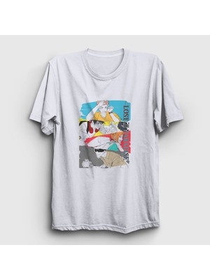 Presmono Unisex Beyaz Lost In Paradise V2 Jujutsu Kaisen T-Shirt