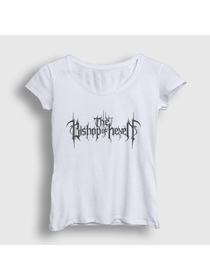 Presmono Kadın Beyaz The Bishop Of Hexen T-Shirt