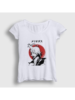 Presmono Kadın Beyaz Meliodas Anime The Seven Deadly Sins T-Shirt