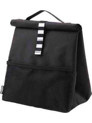 IKEA FRAMTUNG 22x17x35 cm Siyah Yemek Çantası Yalıtımlı ve Suya Dayanıklı Kullanışlı Tasarım