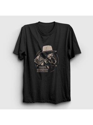 Presmono Unisex Siyah Desire Bob Dylan T-Shirt