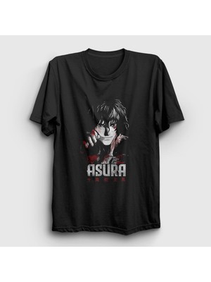 Presmono Unisex Siyah Ohma Tokita V2 Anime Kengan Ashura T-Shirt