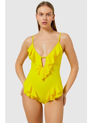 Ayyıldız 5006 Sarı Farbelalı Mayo