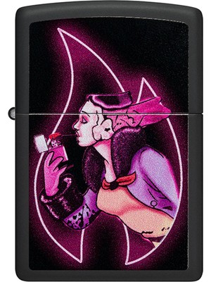 Zippo Windy Glow Design Metal Alaşım Çakmak Rüzgar Geçirmez Özellikli Hediye Seçeneği