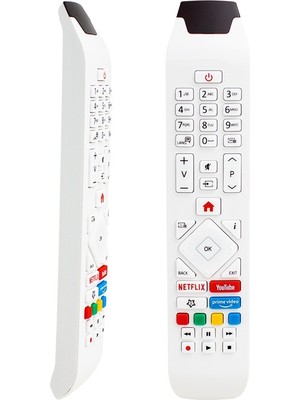 Ata Elektronik Vestel RCA343140P Youtube-Netflıx- Vıdeo Tuşlu Lcd-Led Tv Kumanda Beyaz
