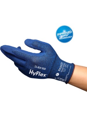 Ansell Hyflex 11-819 Esd Dokunmatik Ekran Uyumlu Montaj Eldiveni