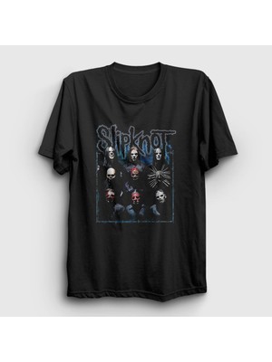 Presmono Unisex Siyah Band V4 Slipknot T-Shirt
