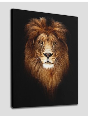 Dünyatablo Aslan Dekoratif Kanvas Tablo 1204