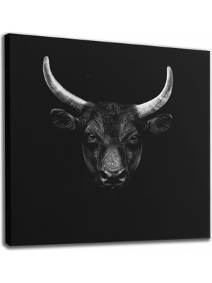 Dünyatablo Boğa Dekoratif Kanvas Tablo 1114