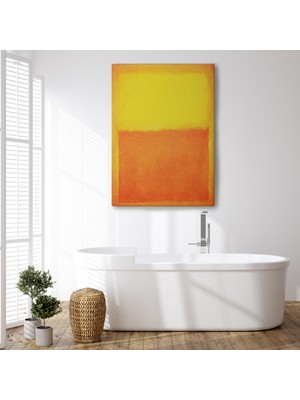 Dünyatablo Mark Rothko Turuncu Sarı Eseri Kanvas Tablo