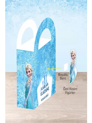 Neşeli Günlerim Frozen Karlar Ülkesi Temalı Mini Çanta 8'li Paket