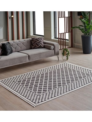 Gümüşsuyu Pera 13318 Siyah Salon Halısı Mutfak Halısı Modern Halı
