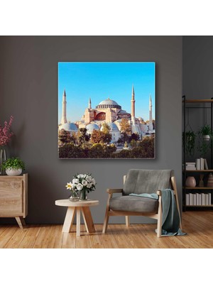 SML Tablo Ayasafoya Camii Ayasofya-I Kebir Cami-I Şerifi Istanbulun Simgesi Kanvas Tablo