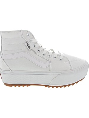 Vans Filmore Hi Tapered Platform Spor Ayakkabı Kadın Beyaz Kalın Taban Konforlu Tasarım