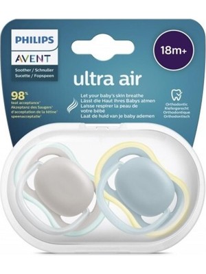 Philips Avent SCF349/01 Sthr Ultra Air Emzik 18+ Ay Bej Silikon Materyal Özellikli 2 Adet Set