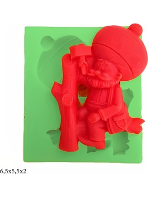 Butedo Dekoratif Kenar Şeklinde Silikon Şeker Hamuru Sabun ve Mum Kalıbı