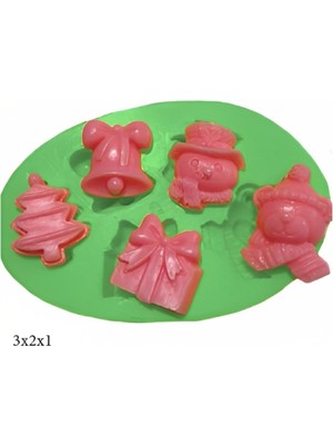 Butedo Dekoratif Kenar Şeklinde Silikon Şeker Hamuru Sabun ve Mum Kalıbı