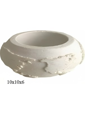 Butedo Beton Grubu Silikon Şeker Hamuru Dekor,sabun, Saksı ve Mum Kalıbı