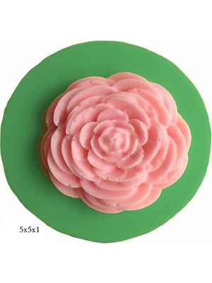 Butedo Dekoratif Kenar Şeklinde Silikon Şeker Hamuru Sabun ve Mum Kalıbı