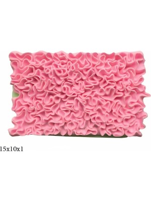 Butedo Dekoratif Kenar Şeklinde Silikon Şeker Hamuru Sabun ve Mum Kalıbı