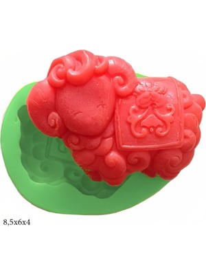 Butedo Dekoratif Kenar Şeklinde Silikon Şeker Hamuru Sabun ve Mum Kalıbı