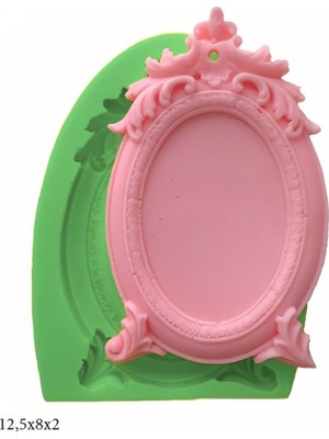 Butedo Dekoratif Kenar Şeklinde Silikon Şeker Hamuru Sabun ve Mum Kalıbı