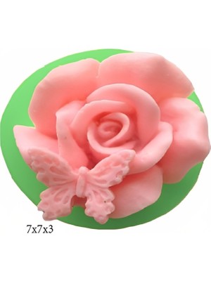 Butedo Çiçek Modelleri Silikon Şeker Hamuru Sabun ve Mum Kalıbı