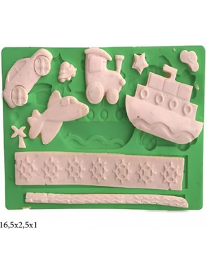 Butedo Dekoratif Kenar Şeklinde Silikon Şeker Hamuru Sabun ve Mum Kalıbı