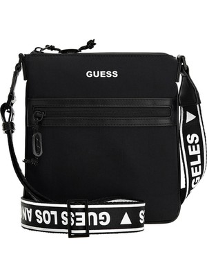 Guess Siyah - Beyaz Erkek Postacı Çantası HMCEPAP3199-BKW