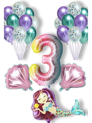 Best Parti Deniz Konsept Balon Full Parti Süsleme Seti 3 Yaş