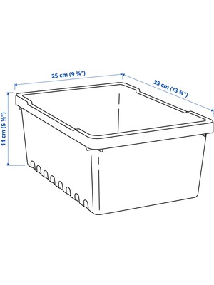 Hobiceyiz Kutu, Siyah, 35X25X14 Cm/9 Lt, Uppsnofsad
