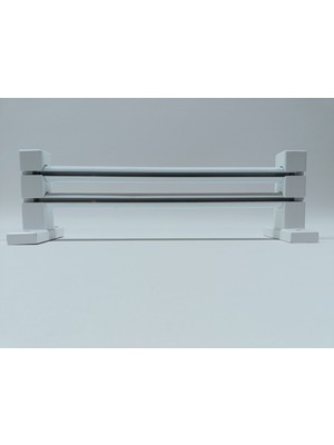 Bese Home Çift Raylı Çetray Rustik Perde Askısı Perde Kornişi Perde Aksesuarı