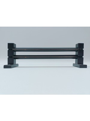 Bese Home Çift Raylı Çetray Rustik Perde Askısı Perde Kornişi Perde Aksesuarı