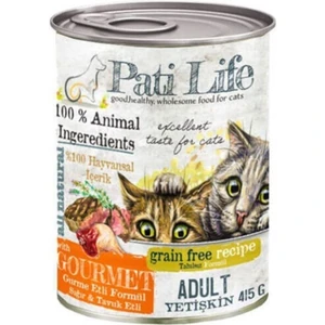 Pati Life Kedi Gurme Etli Konserve 415 gr 24 Adet