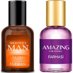 Shooters Man EDP Erkek Parfüm + Amazing EDP 50 ml Kadın Parfüm