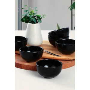Siyah Bulut Mini Çerezlik / Sosluk  8 Cm 6 Adet