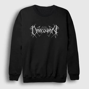 Unisex Siyah Logo Band Draconian Sweatshirt