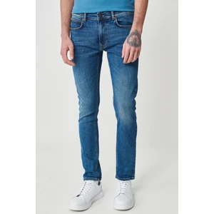 Luke Slim Fit Dar Kesim Normal Bel Mavi Esnek Jean Kot Pantolon