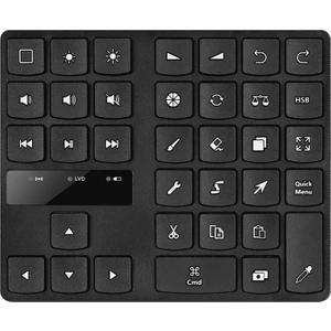 Bt5.0 35 Tuşlu Bluetooth Uyumlu Kablosuz Dijital Klavye - Siyah (Yurt Dışından)