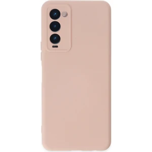 Bilişim Aksesuar Tecno Camon 18P Kılıf Lansman Nano Içi Kadife  Silikon - Pudra